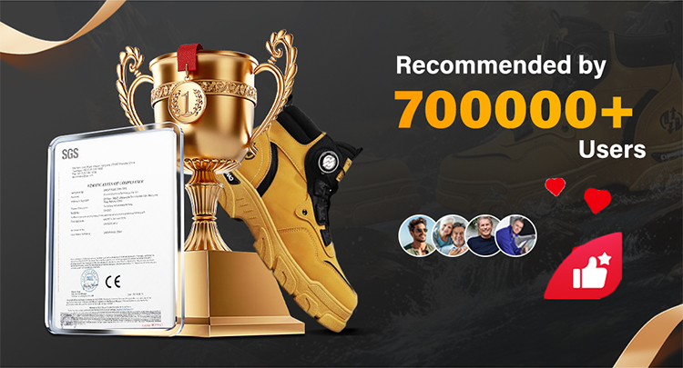 ⏰Men's outdoor swivel buckle work shoes（Waterproof, Anti-slip,Comfortable and Breathable）